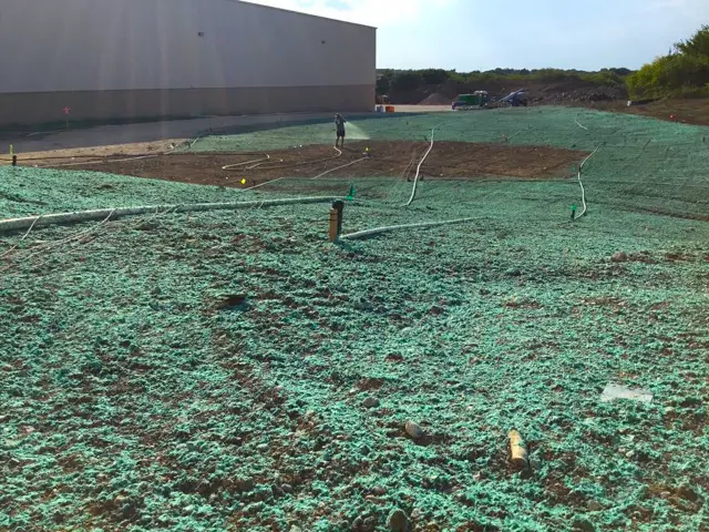 Hydromulching commercial property
